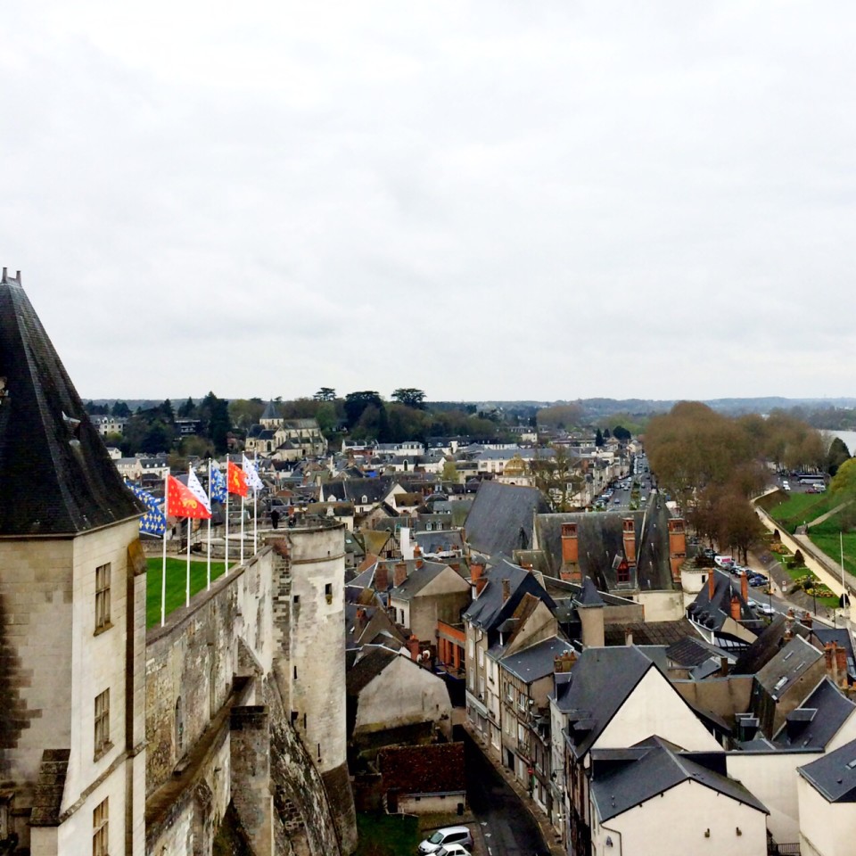 Panoramic view on top of Château d´Amboise